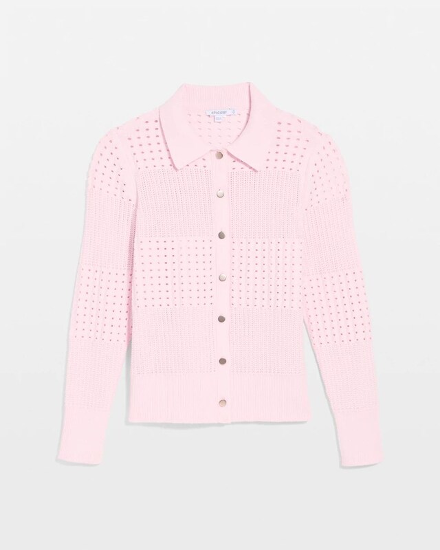 Textured Button-Front Cardigan - image 5